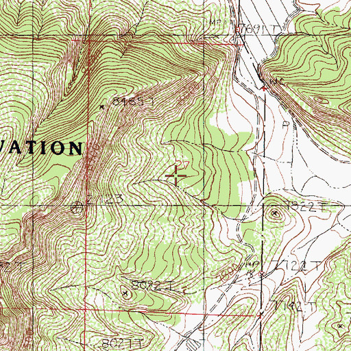 Topographic Map of Horse Lake Dam, NM