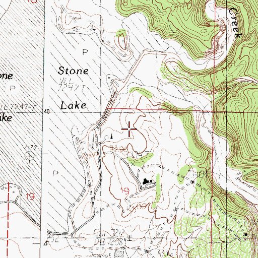 Topographic Map of Stone Lake Dam, NM