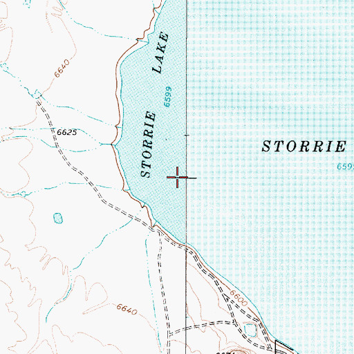 Topographic Map of Storrie Dam, NM
