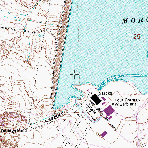Topographic Map of Morgan Dam, NM