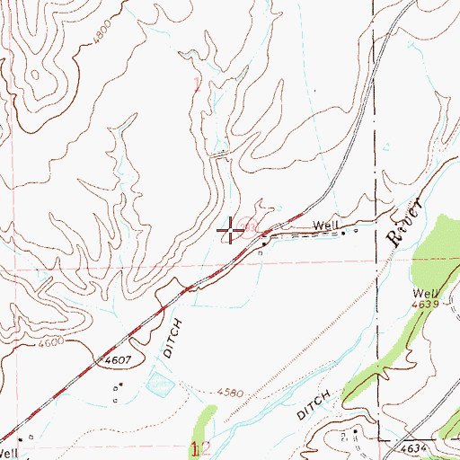 Topographic Map of Upper Gila Site Number Seven Dam, NM