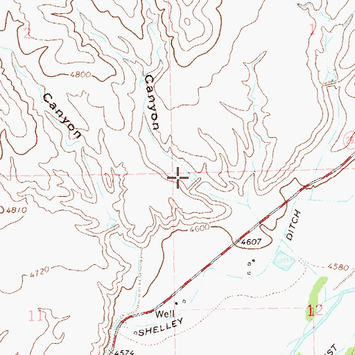 Topographic Map of Upper Gila Site Number Eight Dam, NM