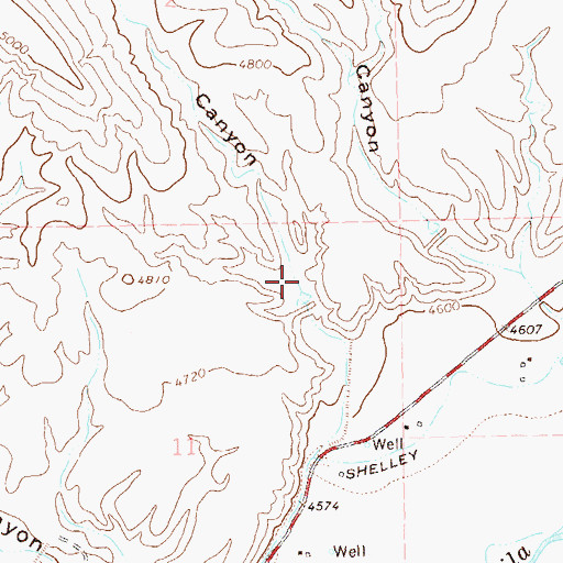 Topographic Map of Upper Gila Site Number Nine Dam, NM