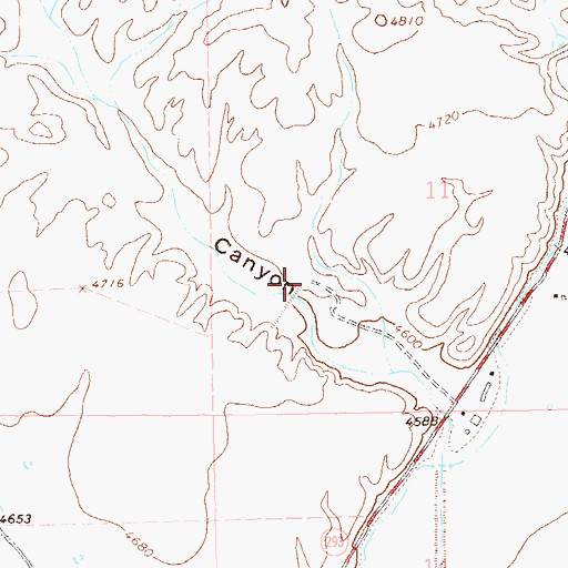 Topographic Map of Upper Gila Site Number 10 Dam, NM