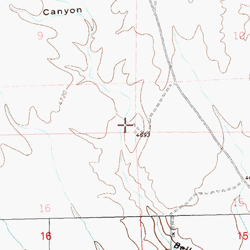 Topographic Map of Upper Gila Site Number 11 Dam, NM
