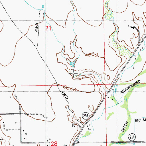 Topographic Map of Upper Gila Valley Site Number 12 Dam, NM