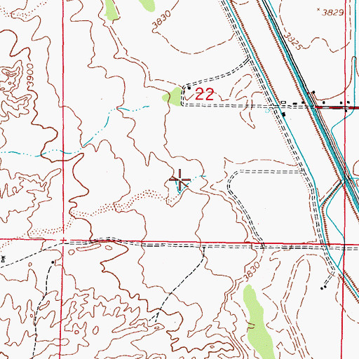 Topographic Map of Apodaca Arroyo Dam, NM