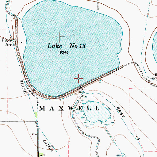 Topographic Map of Maxwell Number 12 Dam, NM