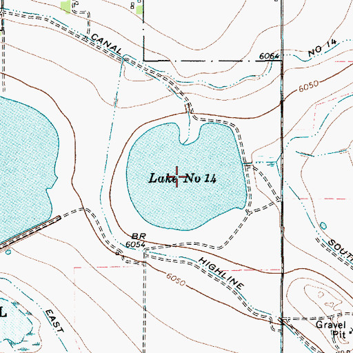 Topographic Map of Maxwell Number 14 Reservoir, NM