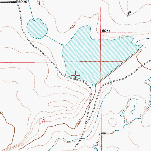 Topographic Map of Jaritas Number Two Dam, NM