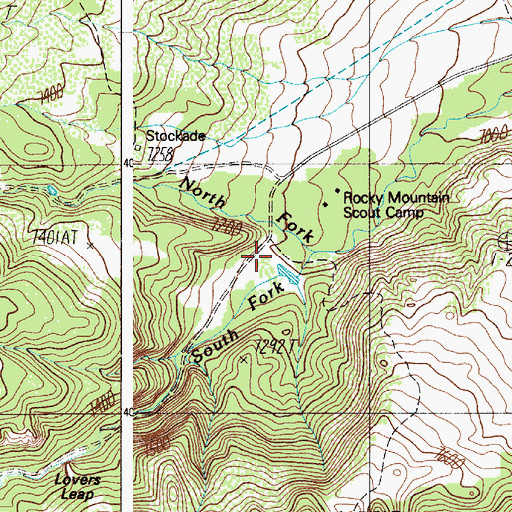 Topographic Map of Dry Lake Dam, NM
