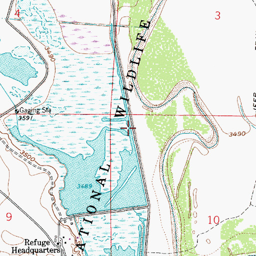 Topographic Map of Bitter Lake Number Three Dam, NM