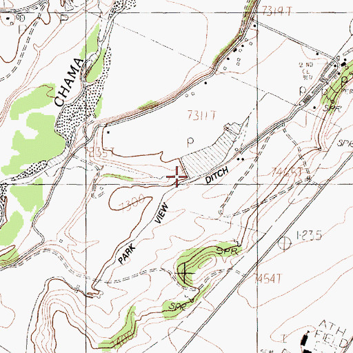 Topographic Map of Brood Pond Number Three Dam, NM