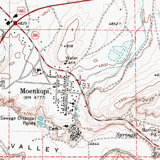 Topographic Map of Pasture Canyon, AZ