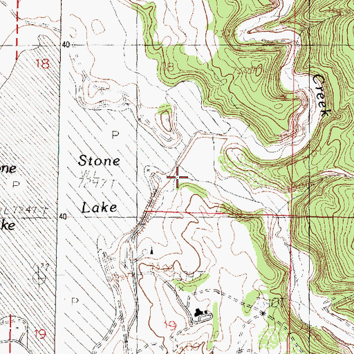 Topographic Map of Stone Lake Dike Number One, NM