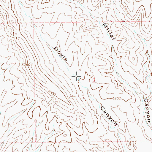 Topographic Map of Clark Canyon Dam, NM