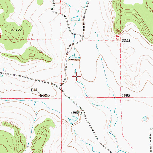Topographic Map of Poling Erosion Control Dam, NM