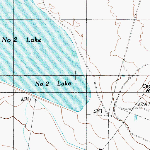 Topographic Map of Antelope Valley Number 2 Reservoir Dam, NM