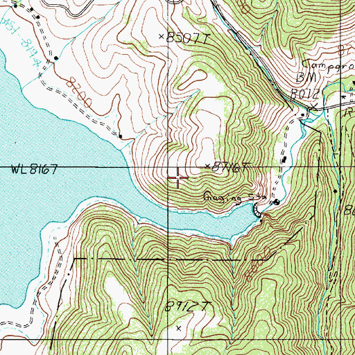 Topographic Map of Eagle Nest Dam, NM
