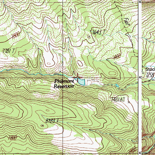 Topographic Map of Urraca Dam, NM