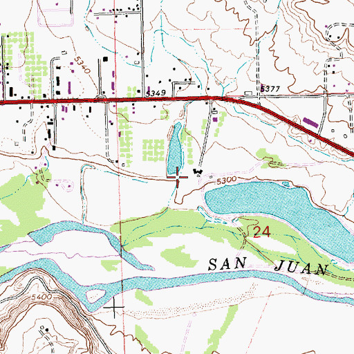 Topographic Map of Bolack Number One Dam, NM