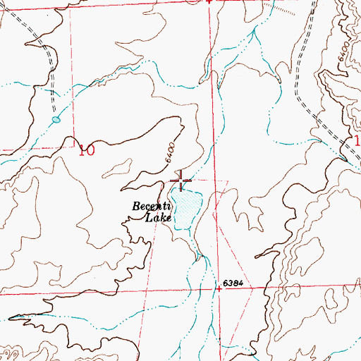 Topographic Map of Pressley Jacobs Dam, NM
