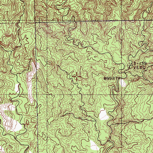 Topographic Map of Whiskey Lake T20n Dam, NM