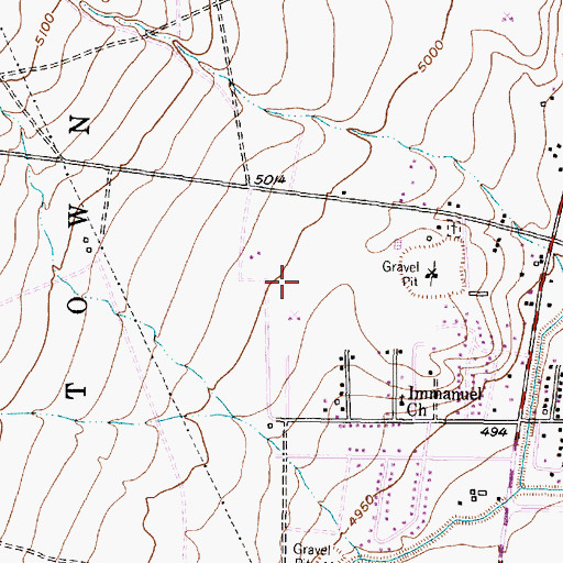 Topographic Map of Amole Arroyo Flood Detention Dam, NM