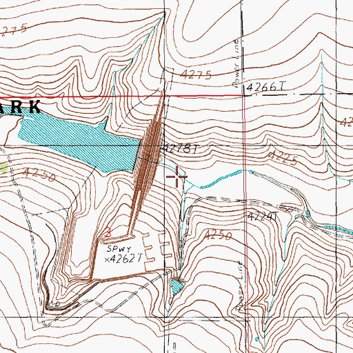 Topographic Map of Running Water Draw Site One Dam, NM