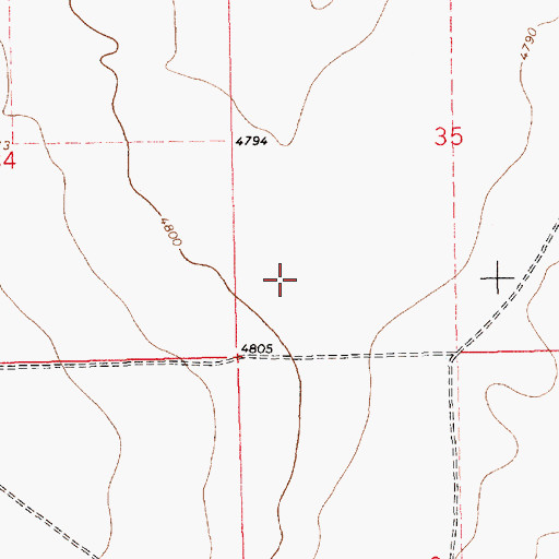 Topographic Map of Claude Hutcherson Number 5 Reservoir, NM