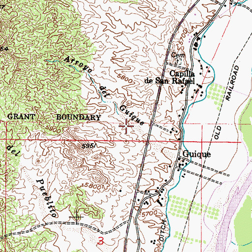Topographic Map of Sebastian Martin Black Mesa Site Two Dam, NM