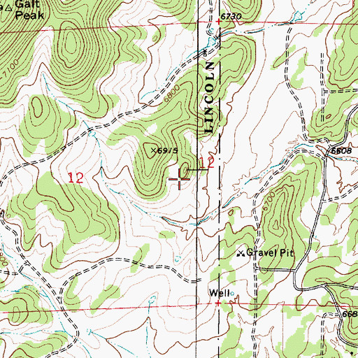 Topographic Map of Marfield Well, NM
