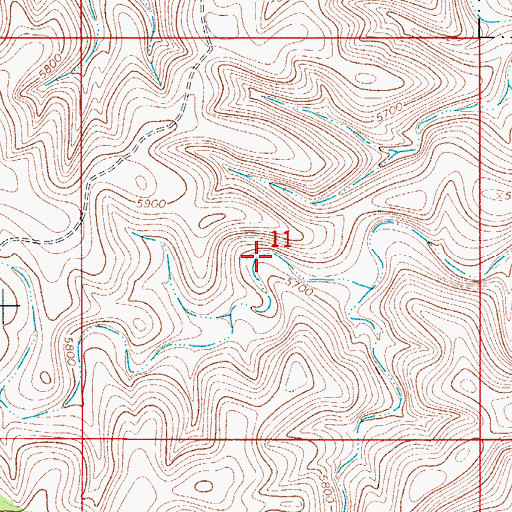 Topographic Map of Lower Long Water Tank, NM