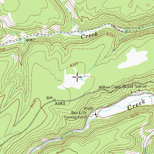 Topographic Map of Elk Tank, NM