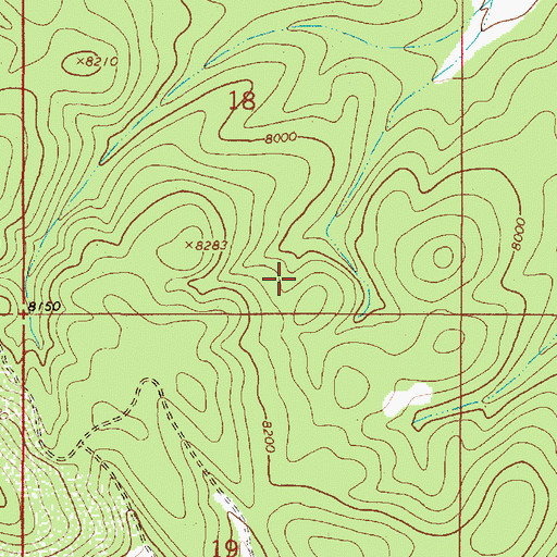 Topographic Map of Mescalero Reservation, NM
