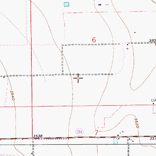 Topographic Map of 12807 Water Well, NM
