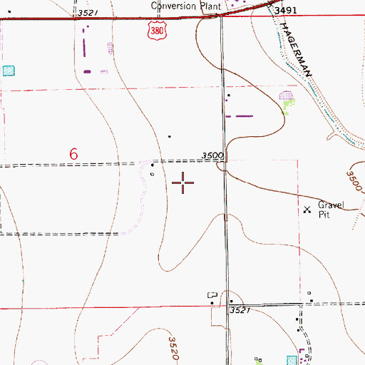 Topographic Map of 10127 Water Well, NM