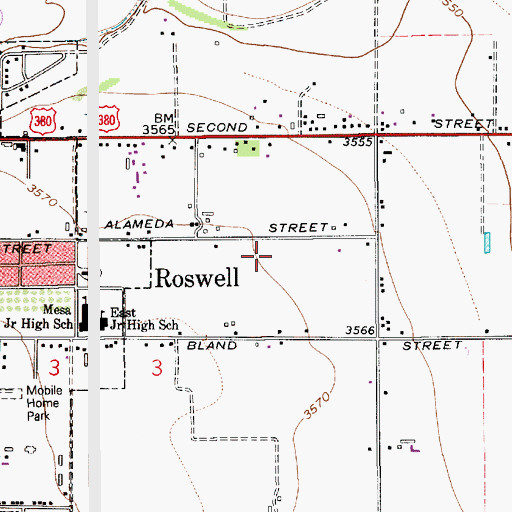 Topographic Map of 13243 Water Well, NM