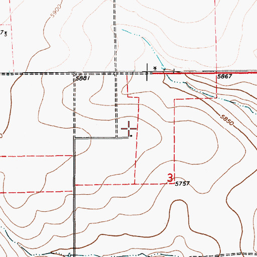 Topographic Map of Linder, NM