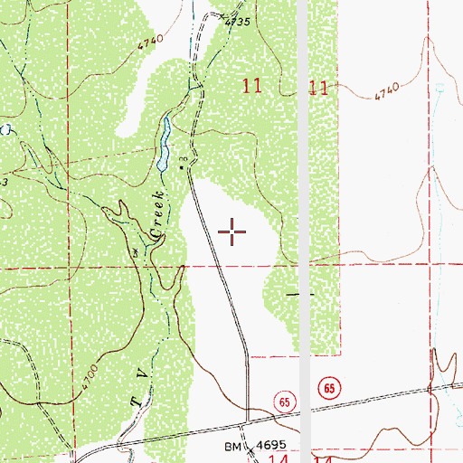 Topographic Map of Laumbach, NM