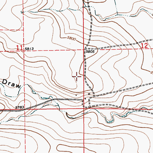 Topographic Map of Ivey, NM