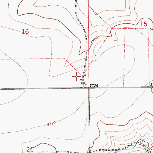 Topographic Map of Hicks, NM