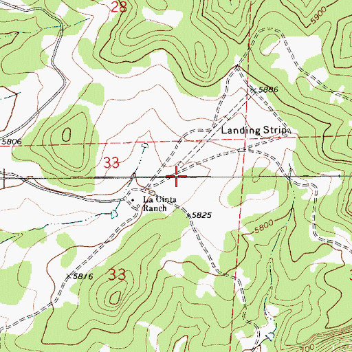 Topographic Map of Hartleg, NM