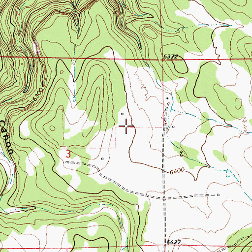 Topographic Map of Gutierrez, NM