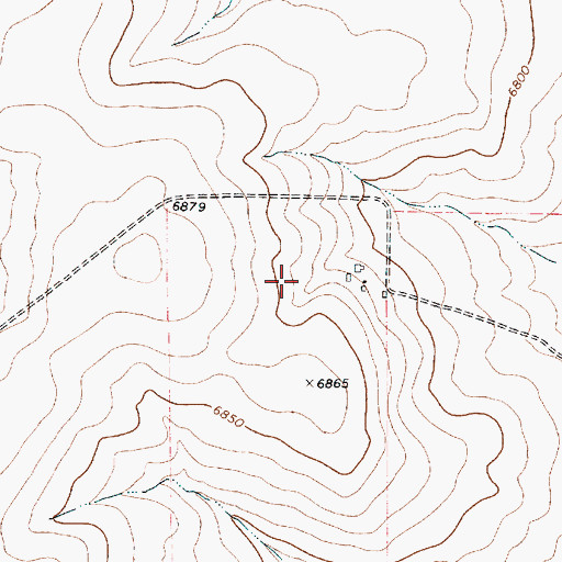 Topographic Map of Goods, NM