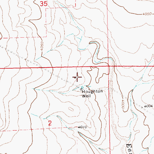 Topographic Map of McAlister, NM