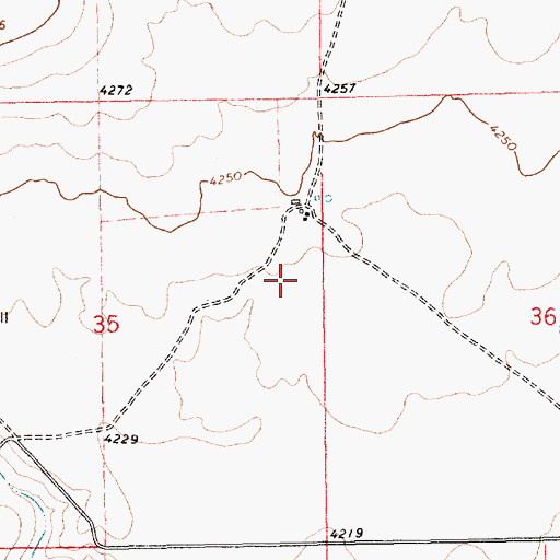 Topographic Map of Kidder, NM