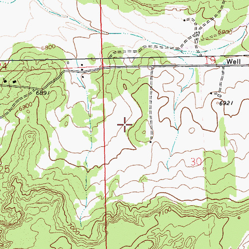 Topographic Map of Cheechilgeetho, NM