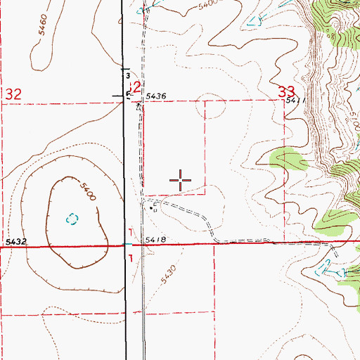 Topographic Map of Brown, NM