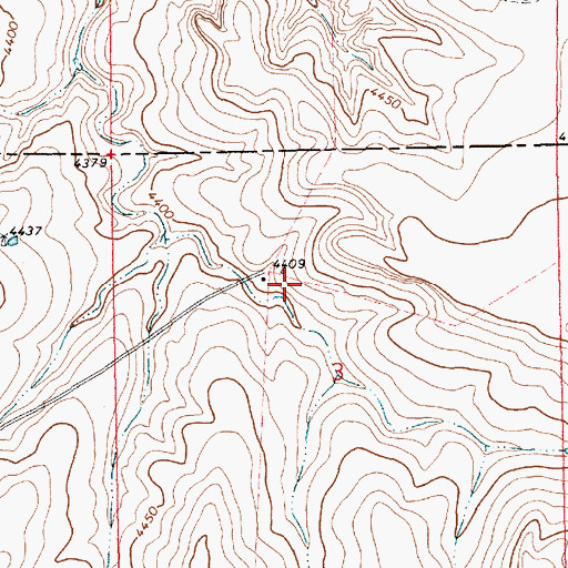 Topographic Map of Bradley, NM
